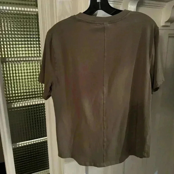 CALIA Women’s Top Tee Shirt Size Medium Short Sleeve Crew Neck  Taupe - Picture 2 of 6